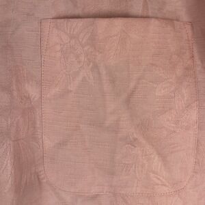 Vintage OP Shirt Mens L Blue Pink Hawaiian Ocean Pacific Aloha SILK Button Up